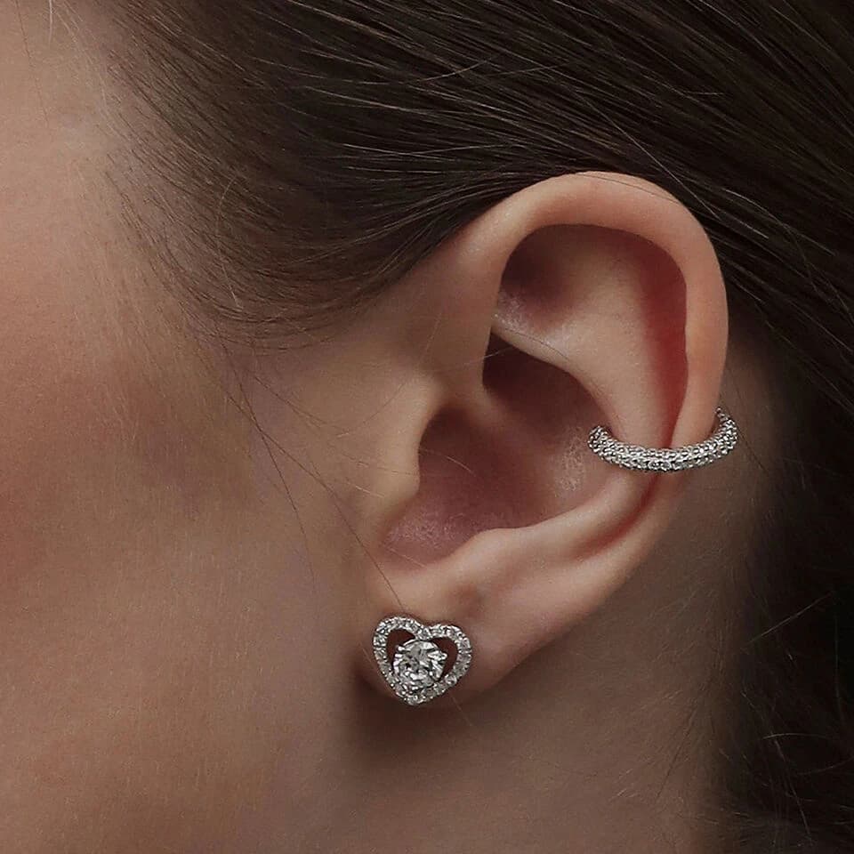 [Silver925] Livadia Heart Earrings