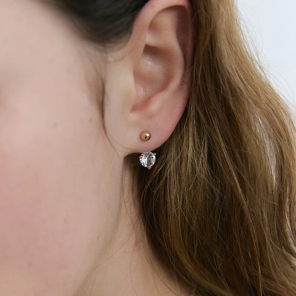 Crystal Two-way Earring - 2Color