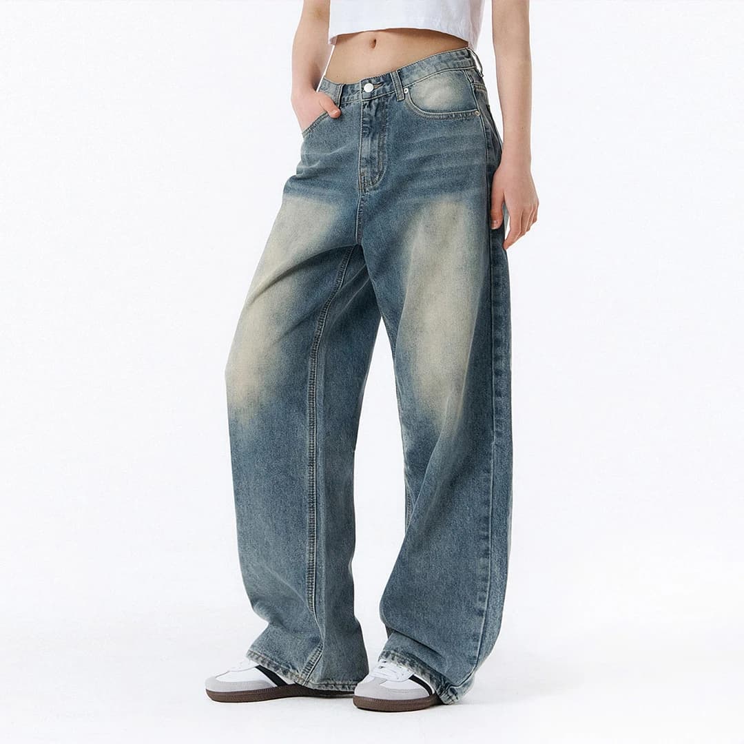 BTB : SERENO WASHING JEANS [DUSTY BLUE]