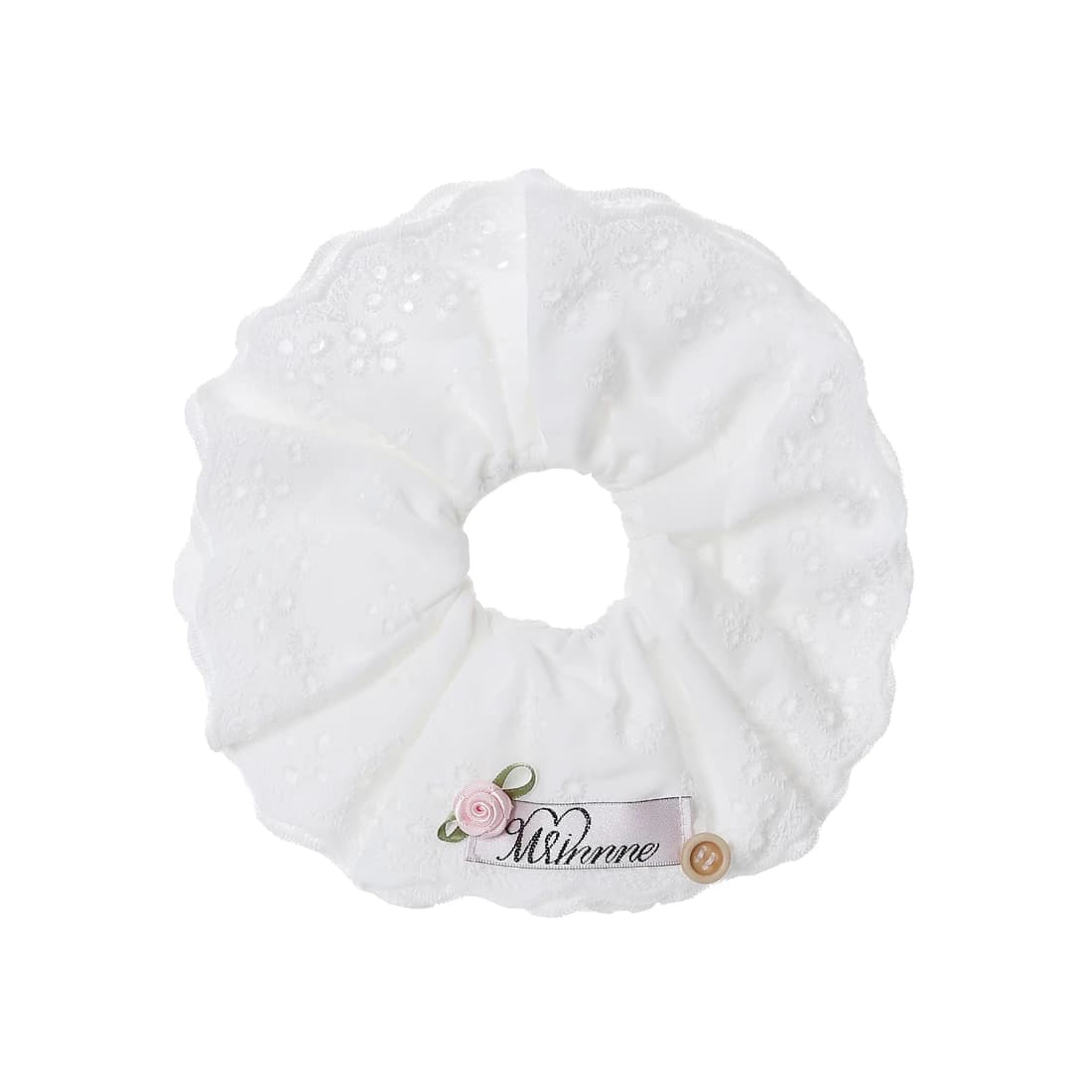 Cotton rose scrunchie