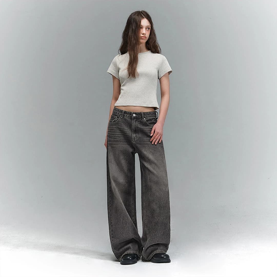 BTB : WAVE WASHING JEANS [GRAY CORE]