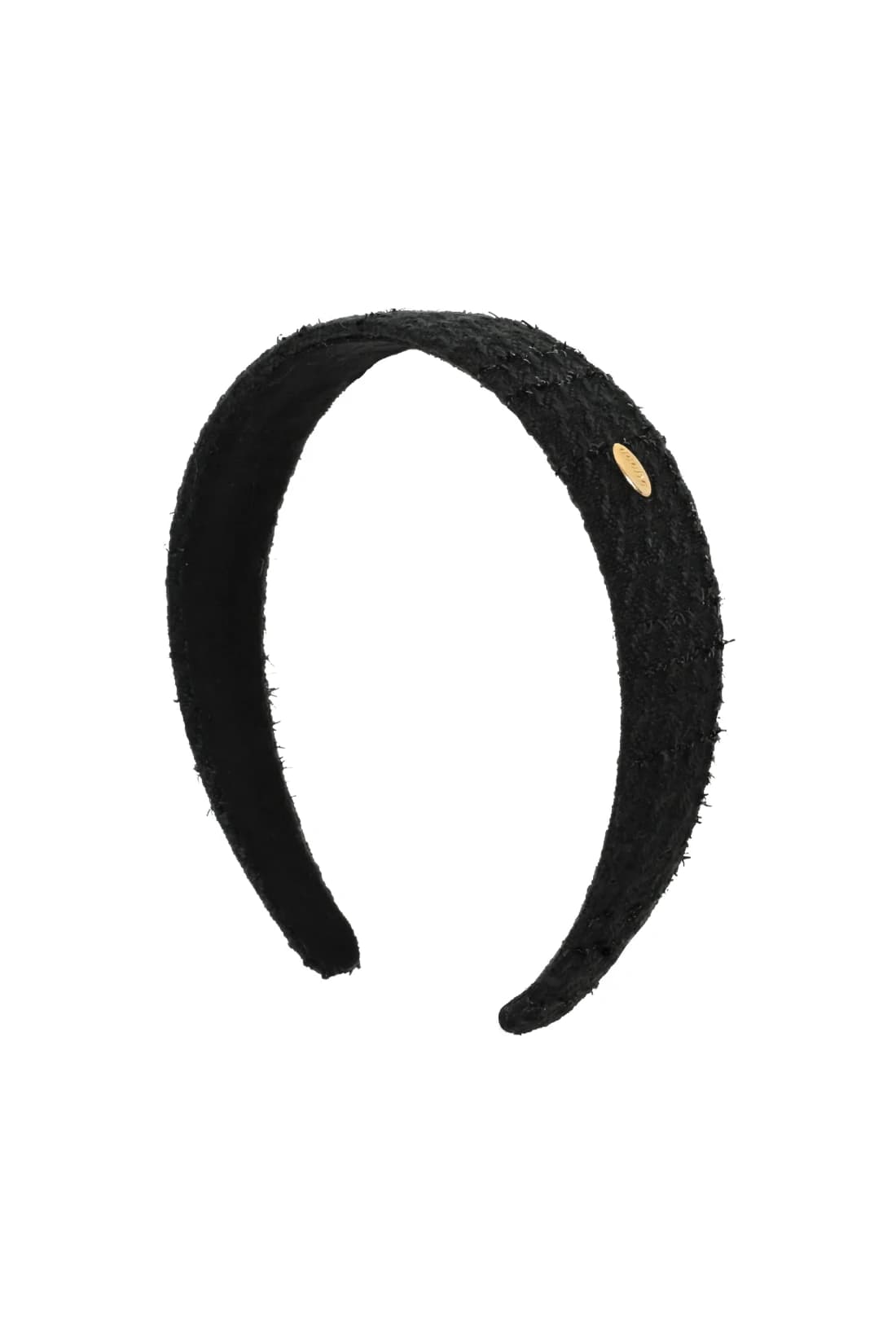 Thin Hair Band - Black Tweed