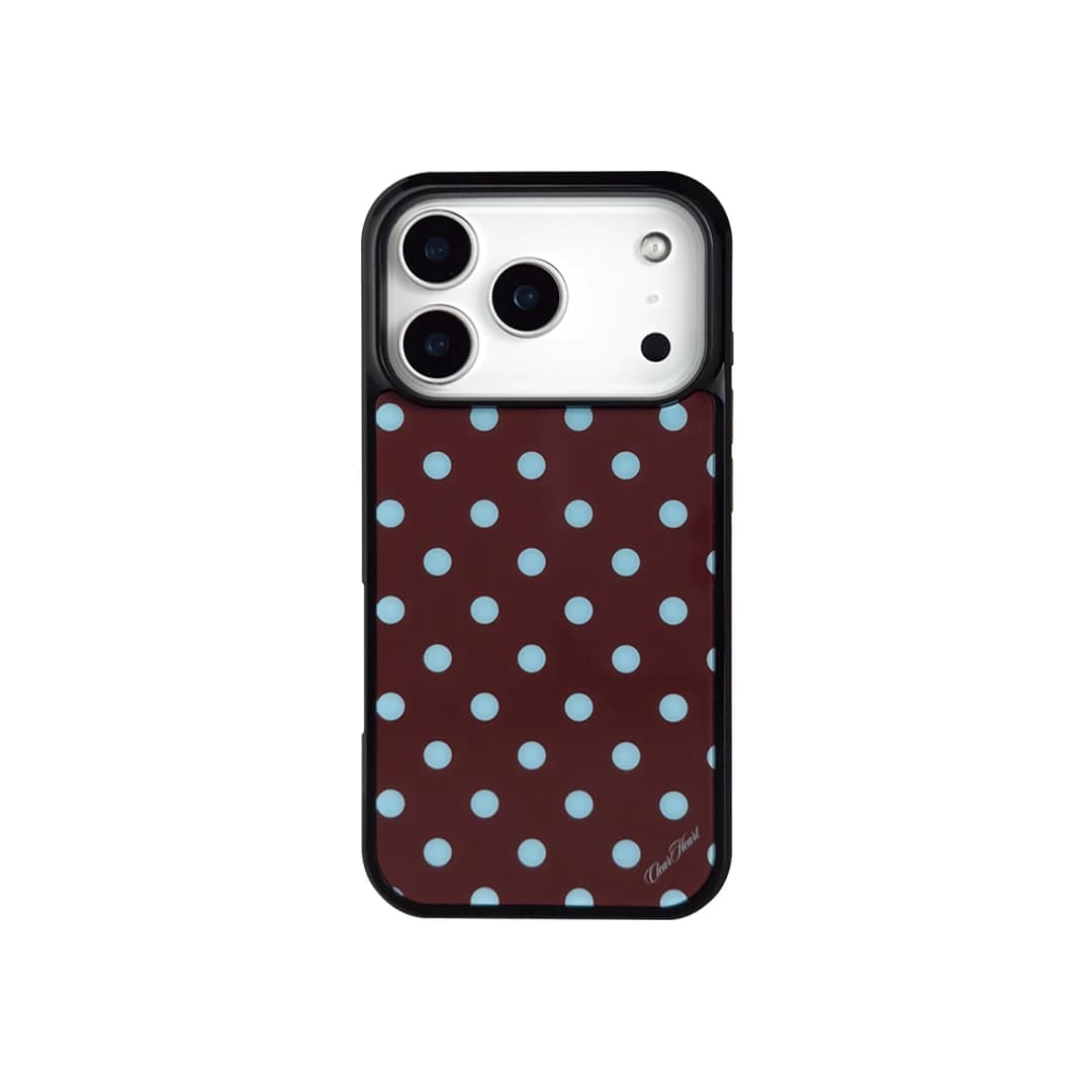 Dot Pattern Case - Brown Blue