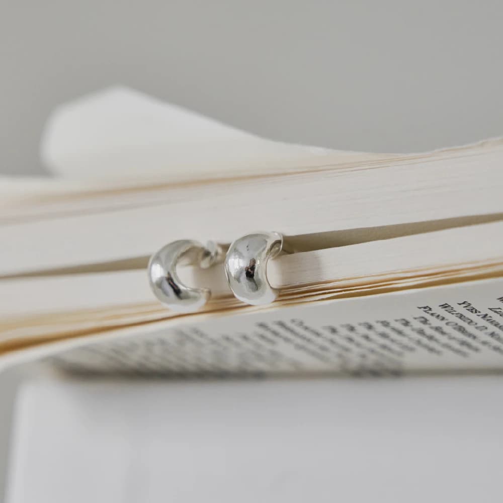 Egg shell earring