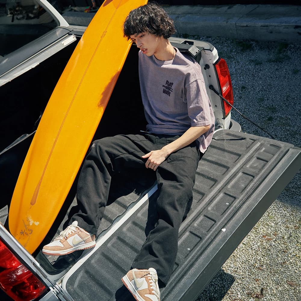 Pinn Washed Canvas Pants Black