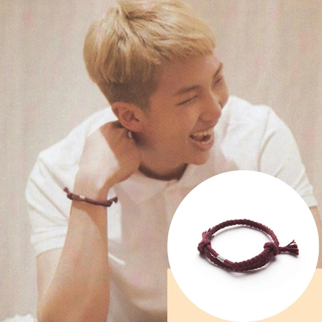 [BTS RM] Handmade Thread Bracelet / Single Weaving