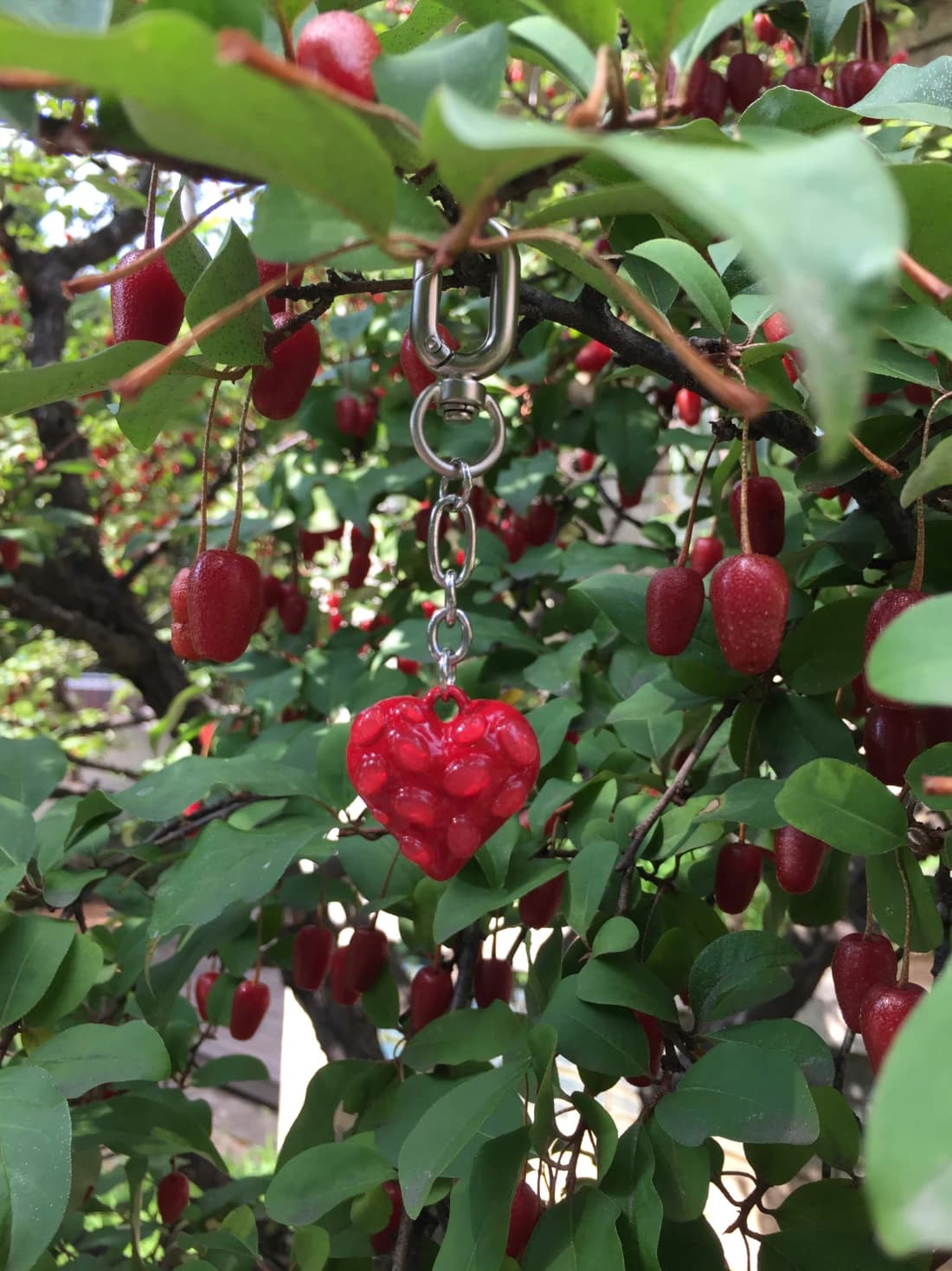 RED HEART KEYRING