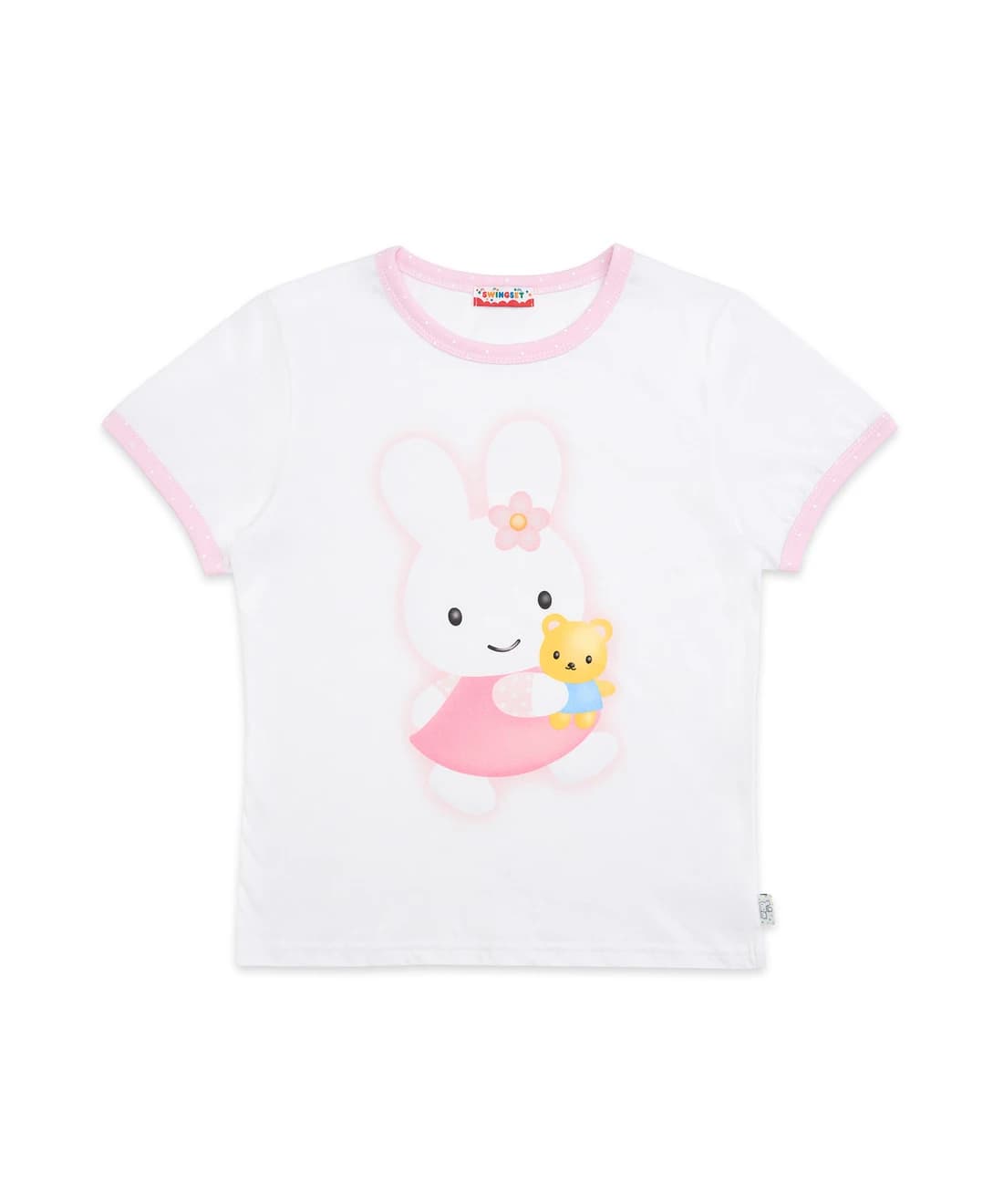 [X YOUNGART] KIDDY Hugs JINI Dot Ringer T-shirt