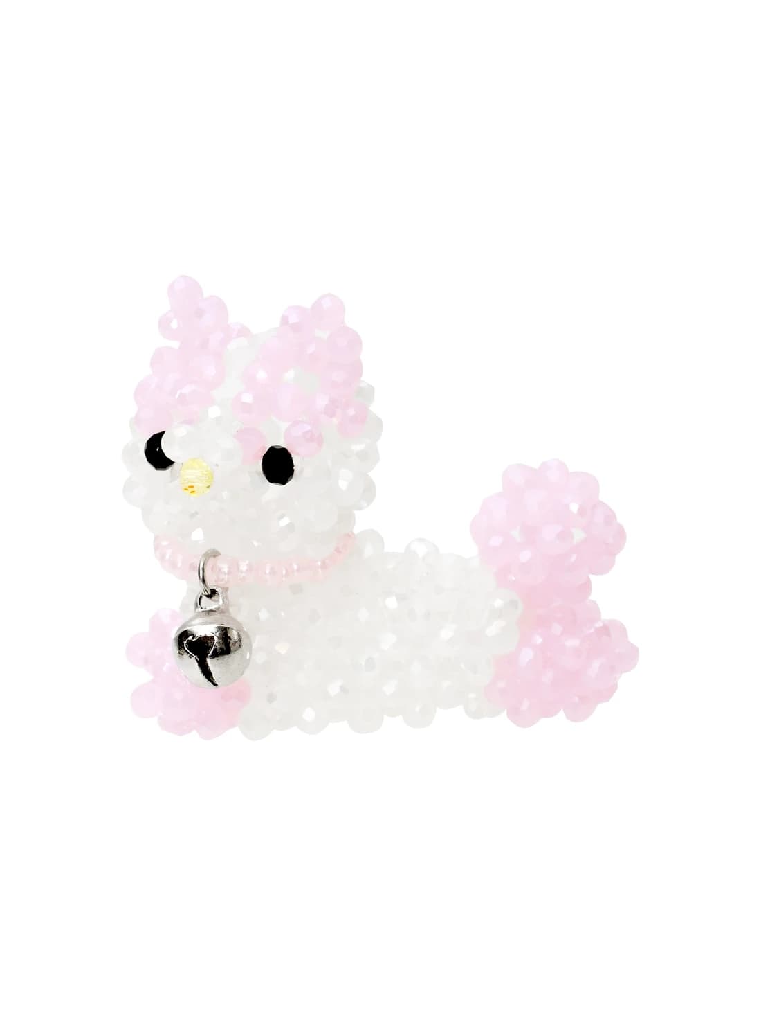 Spotted Cat Key Ring (Baby Pink)