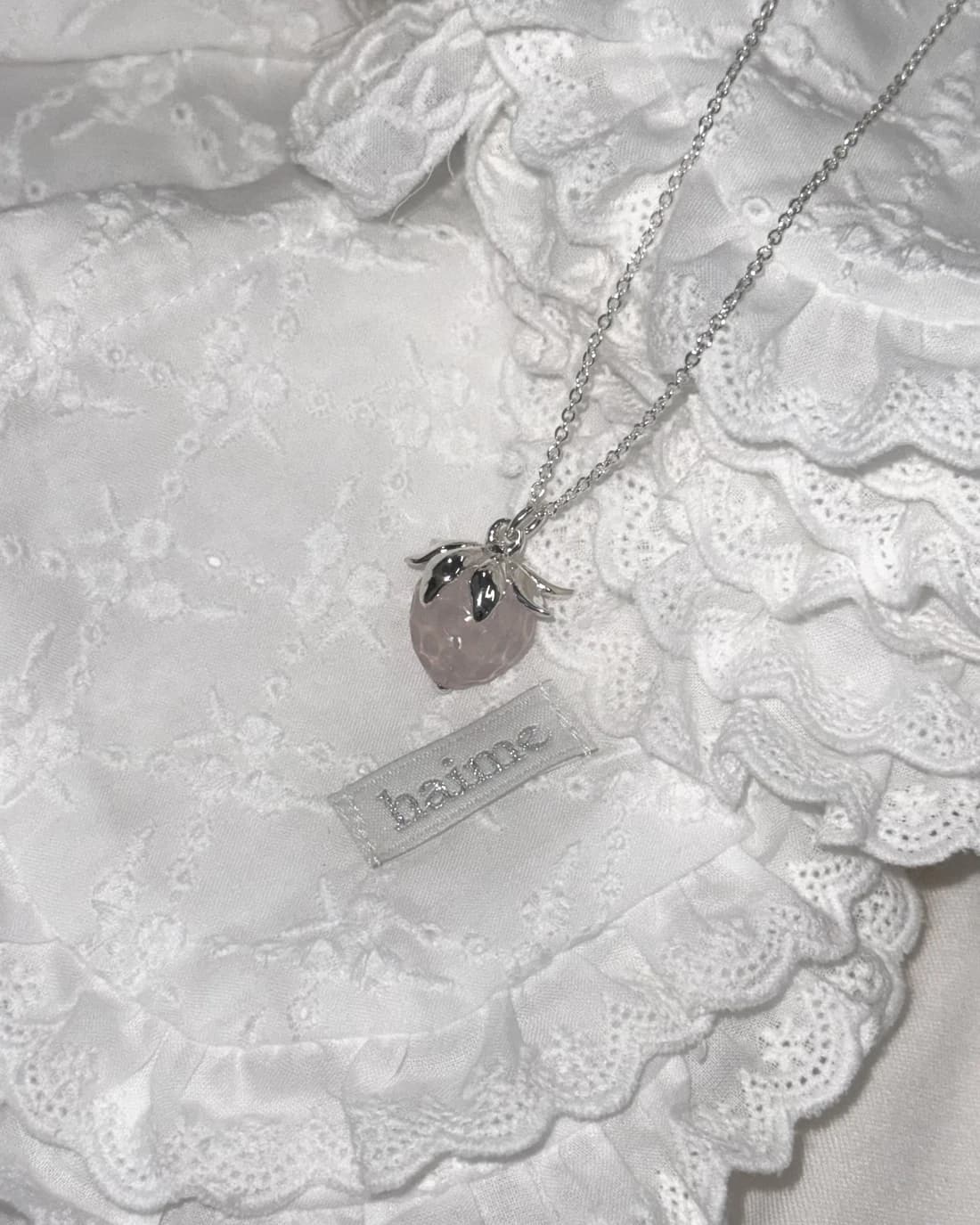 Super Cute Big Strawberry necklace(Long)