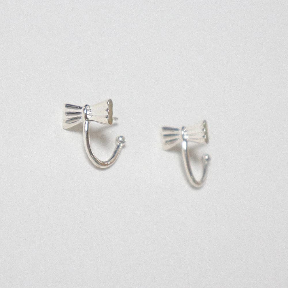 Bow Hoop Earring