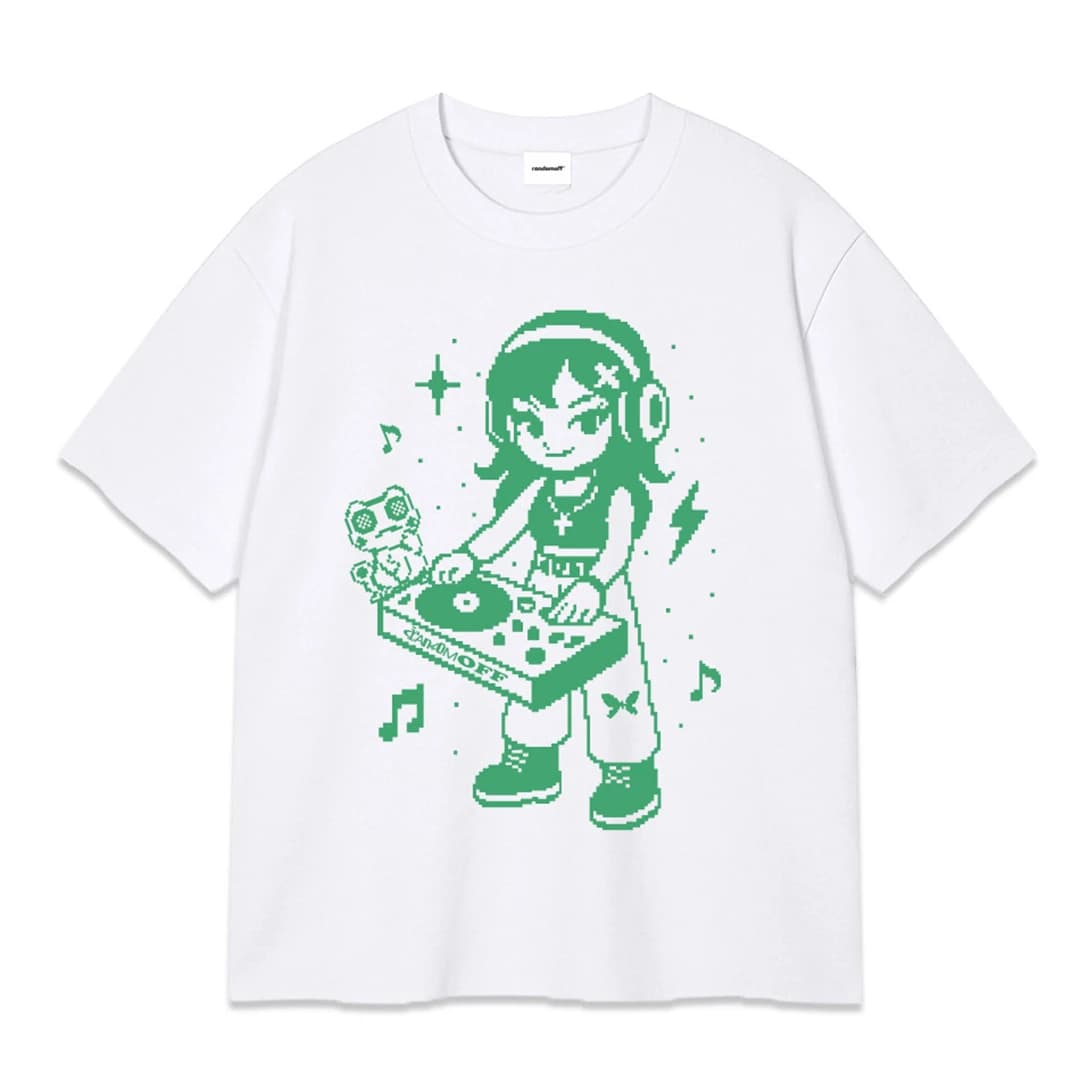 PIXEL DJ KID OVER FIT T-SHIRT (3color)