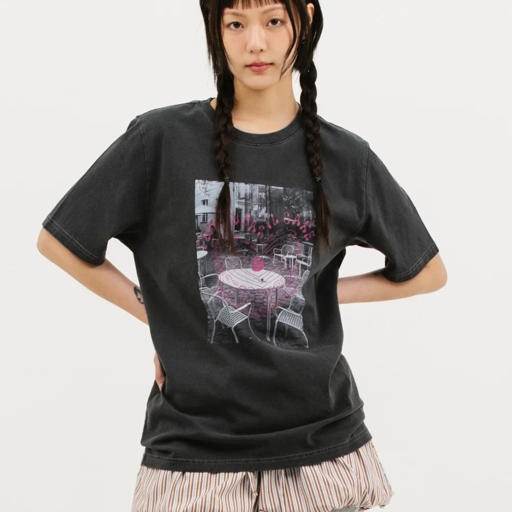 Terrace Pigment T-shirt_Charcoal