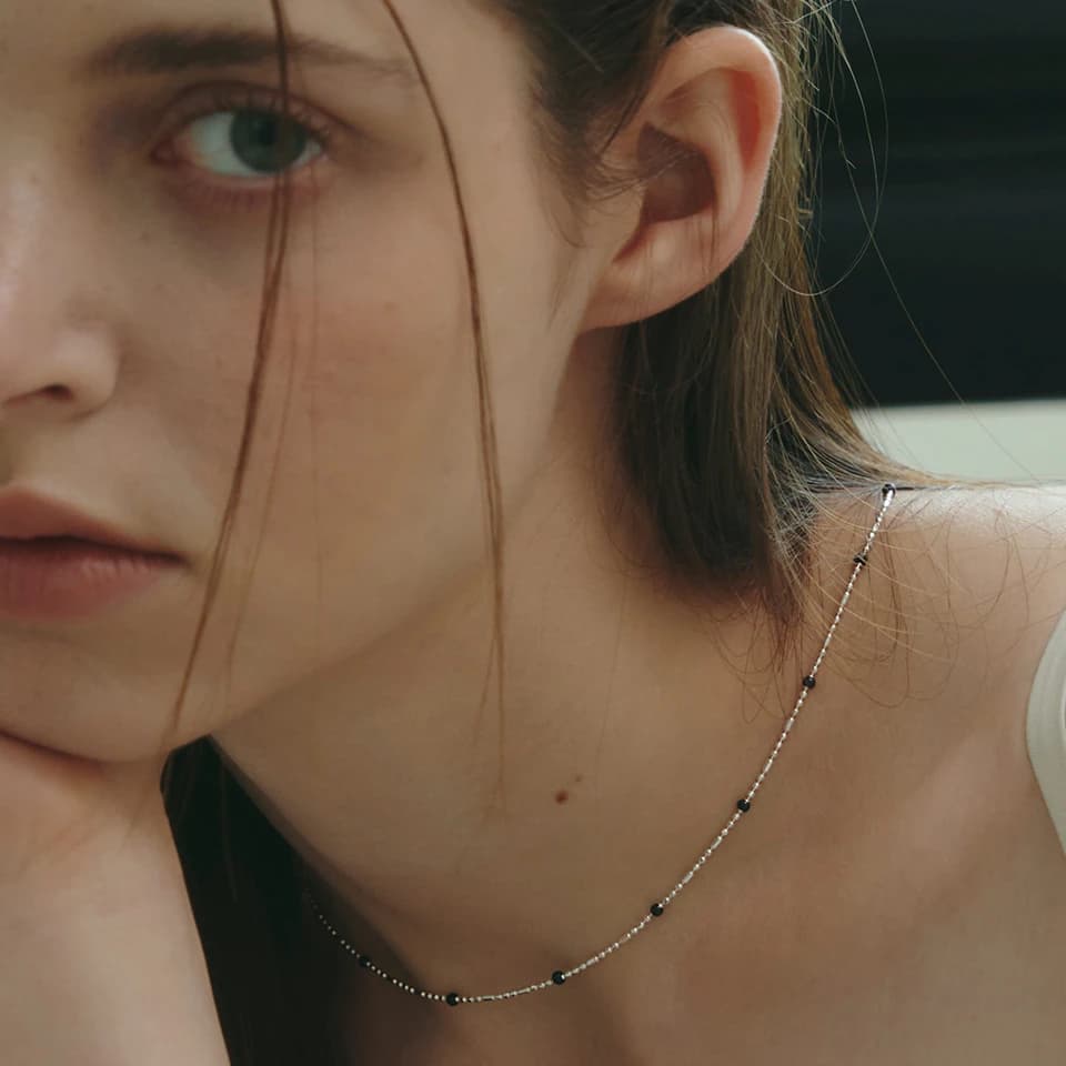 [Silver925] Topana Beads Chokor Necklace