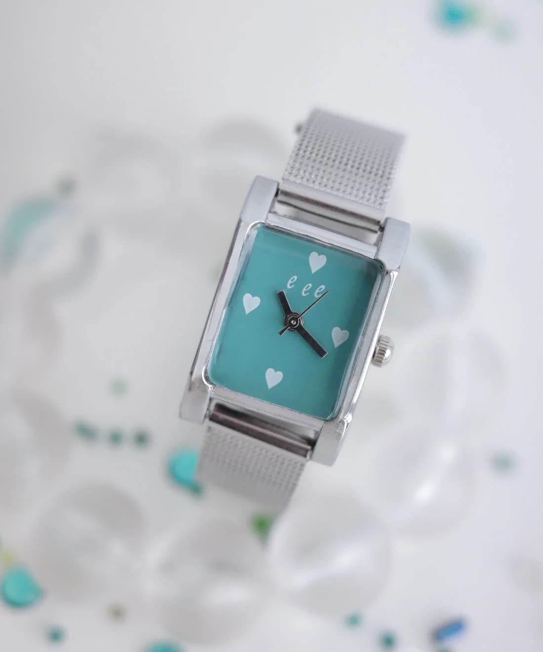 Bubble Heart Watch (Apple Mint)