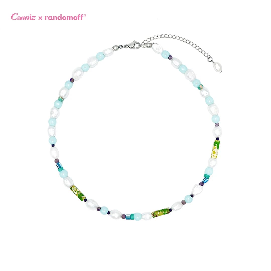 [ROF X CANNIZ] GIGGLE NECKLACE [SKY BLUE]