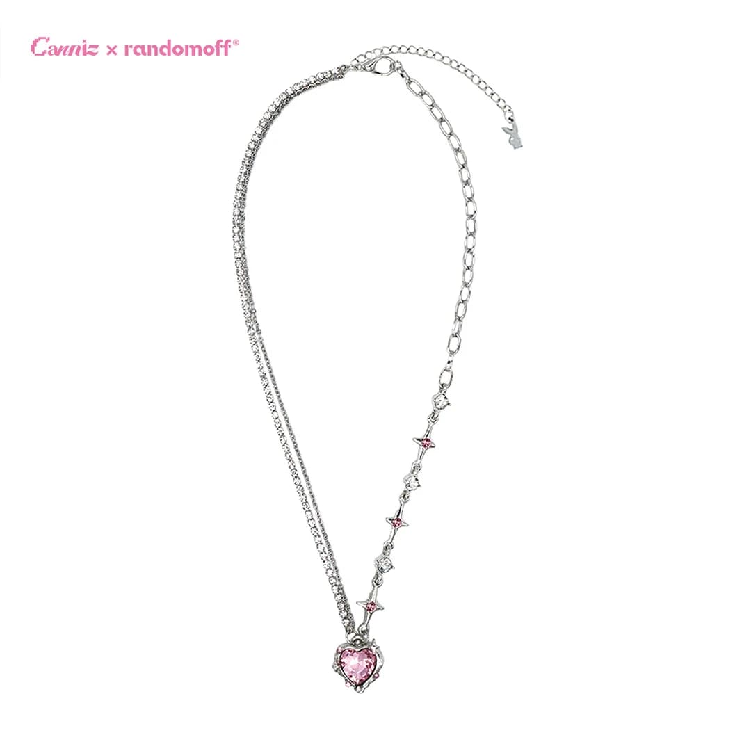 [ROF X CANNIZ] PINKISH HEART NECKLACE