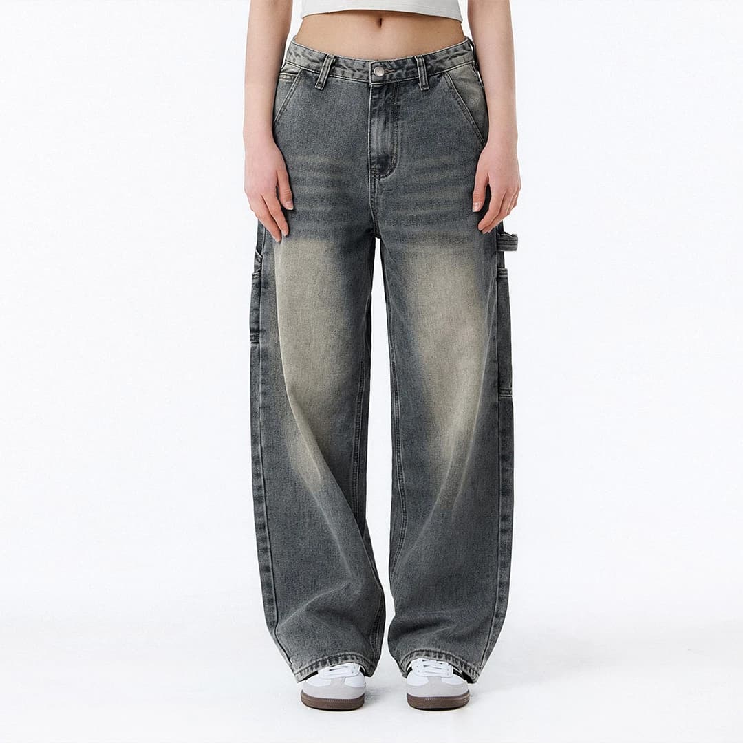 BTB : WORKSCAPE CARPENTER JEANS [SOMKY BLACK CORE]