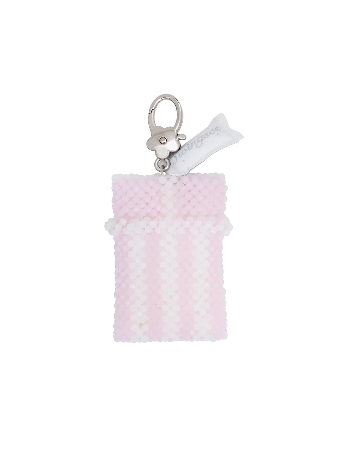 Stripe Bed Key Ring (Pink)