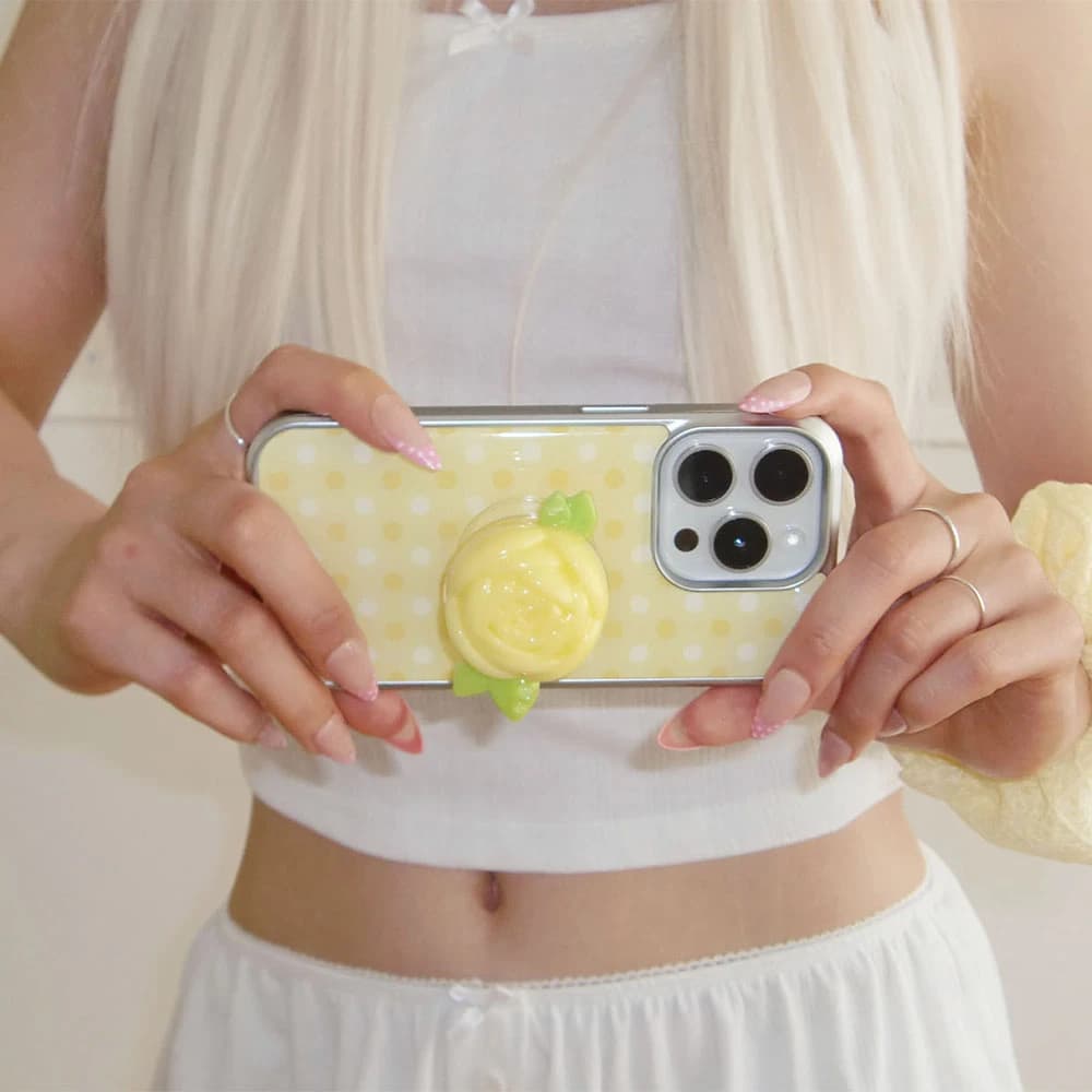 【TPUケース】Summer Dot Case_Yellow