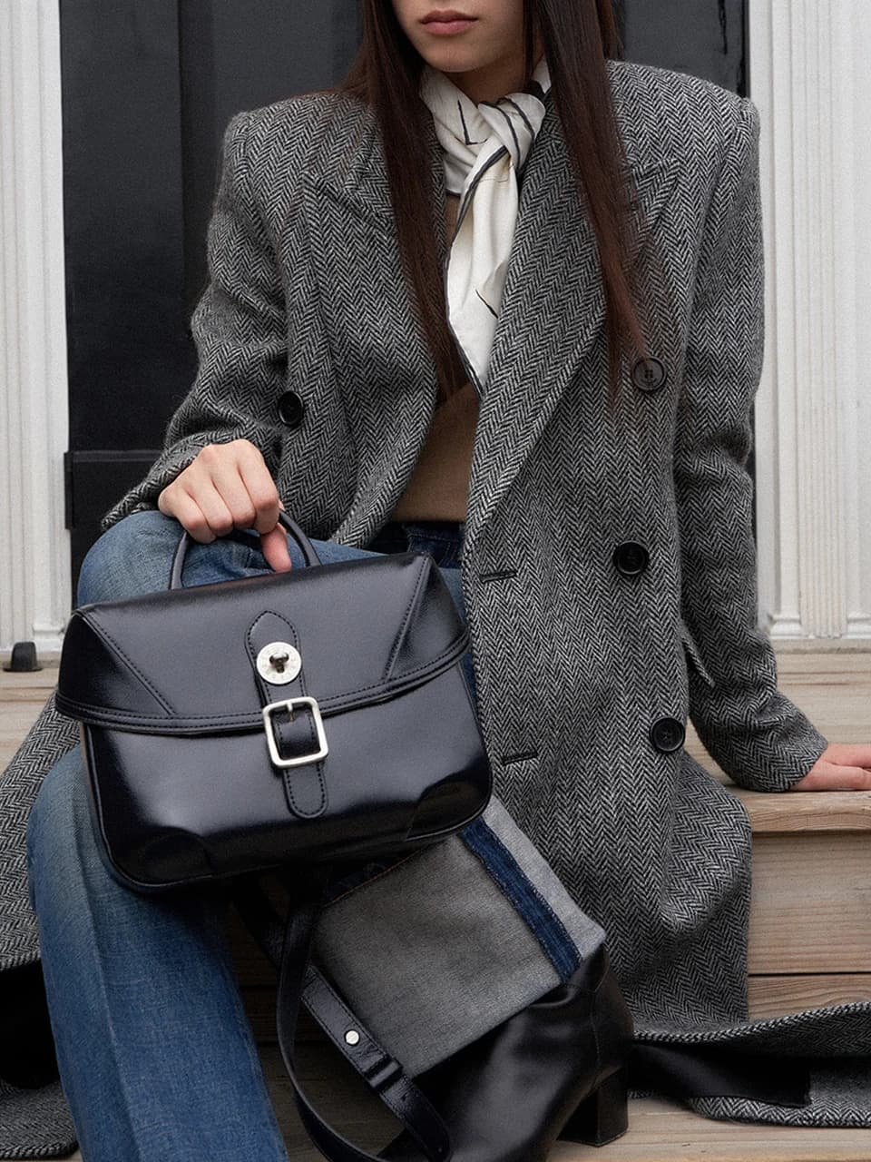 Monde marron cross bag Blueblack