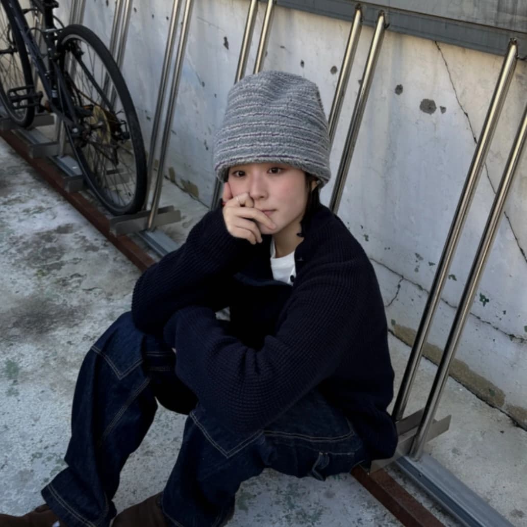 Scoop beanie (blueberry)