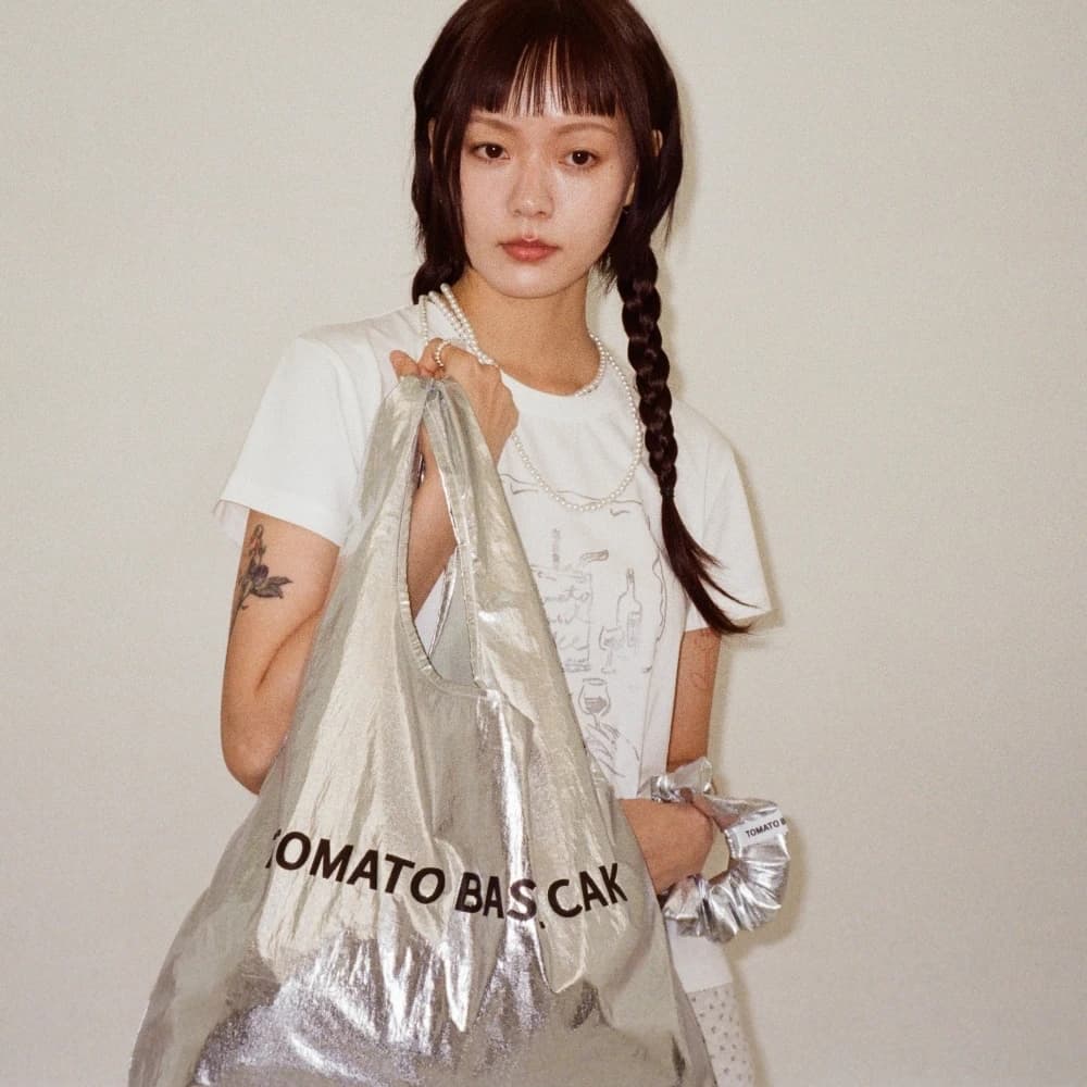 2Way Market Bag_Silver