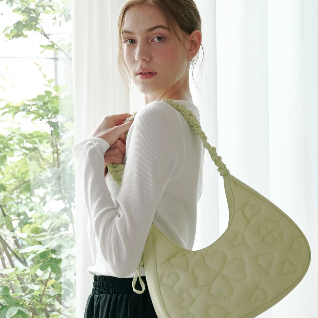 [HAST] Clovy Shoulder Bag - Green