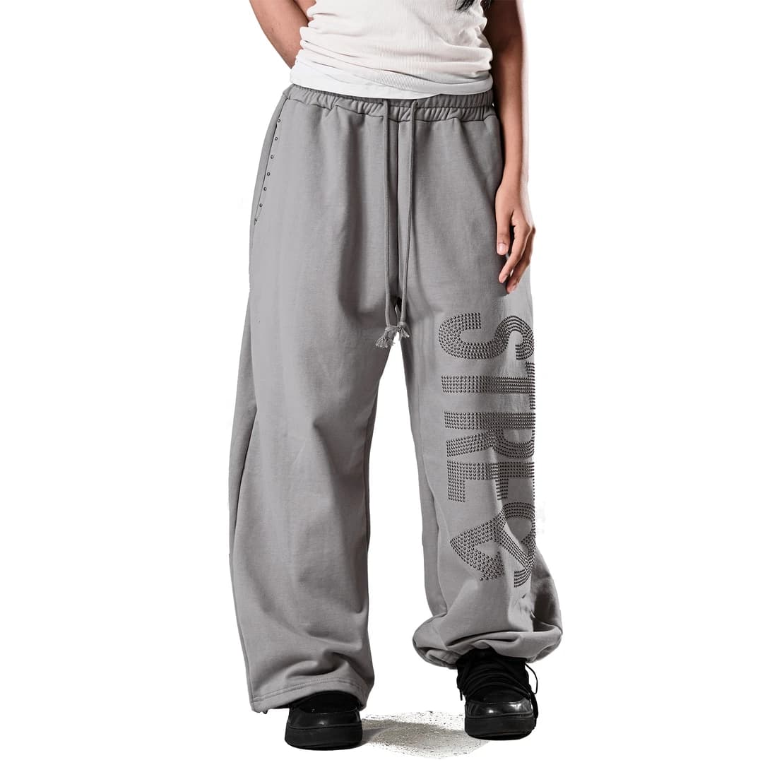 NO STRESS HOTFIX SET SWEATPANTS ASH GRAY