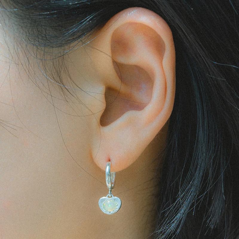 Starry Opal Hoop