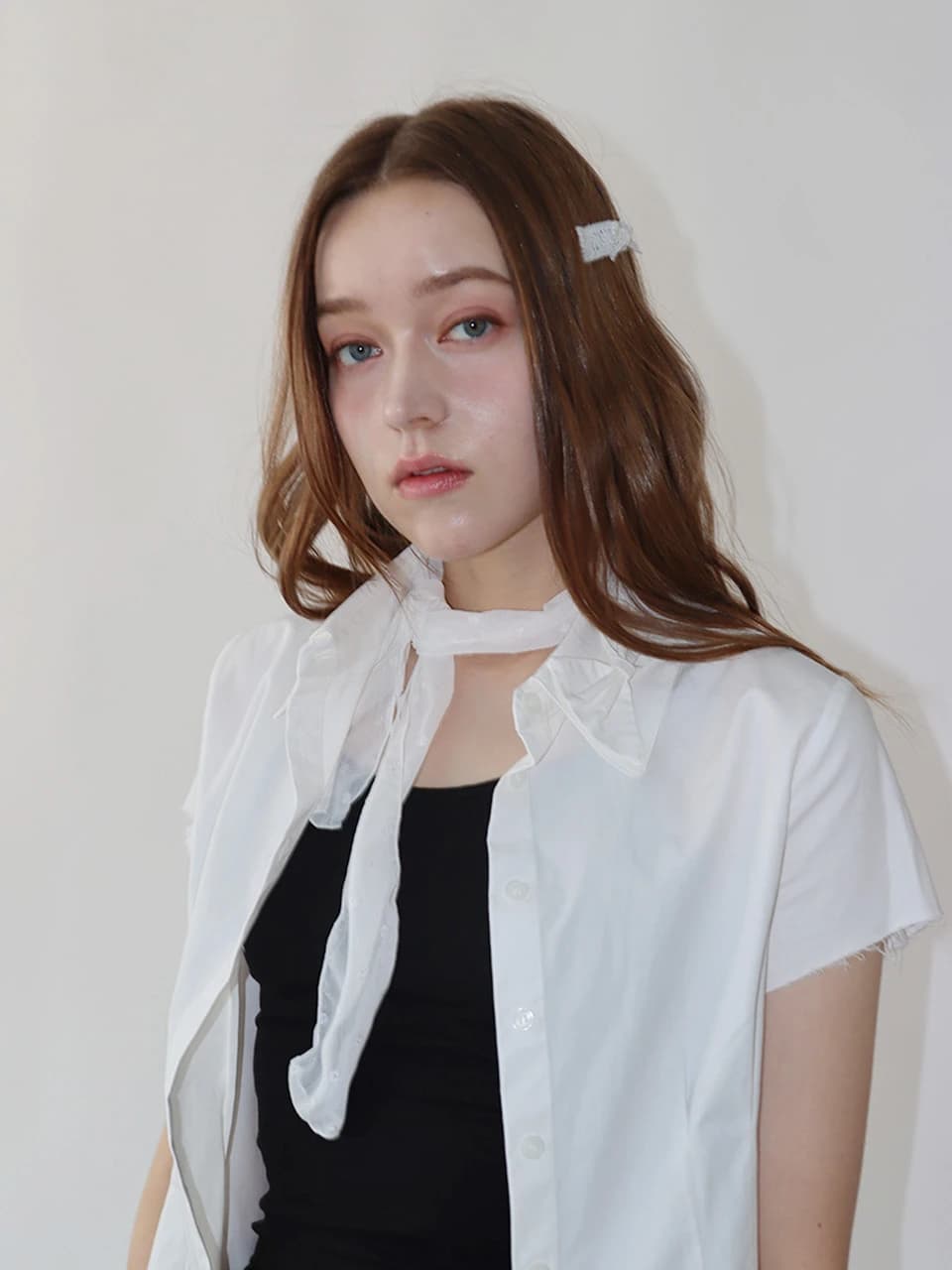 Tiny Dot Scarf (white)