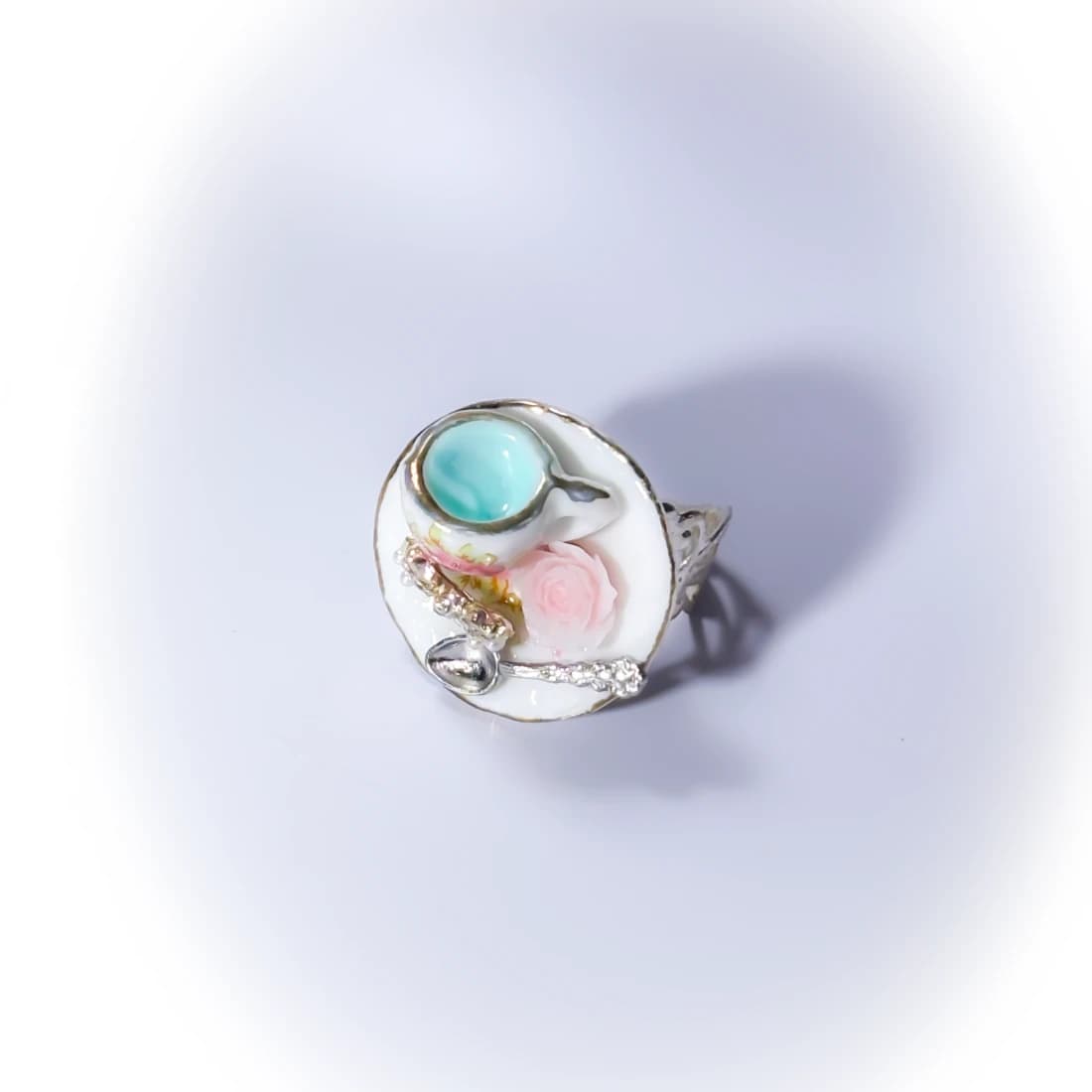 mint tea-cup ring