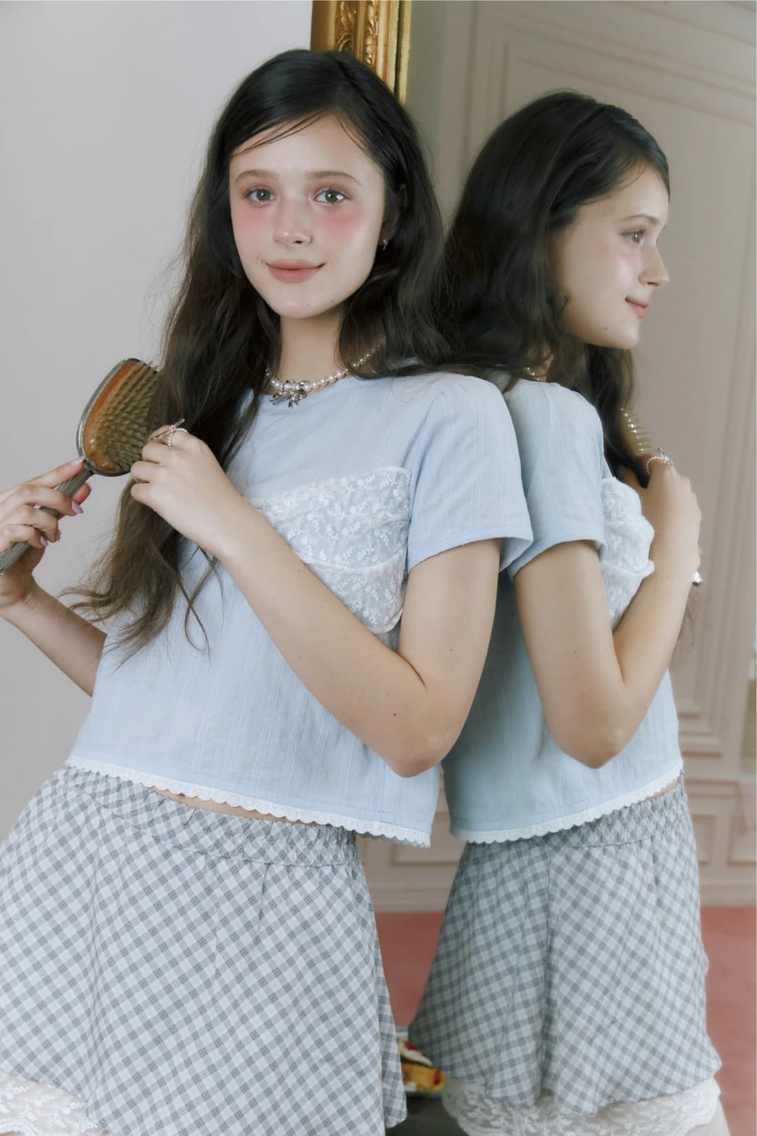 Petit layered skirt (Purple)