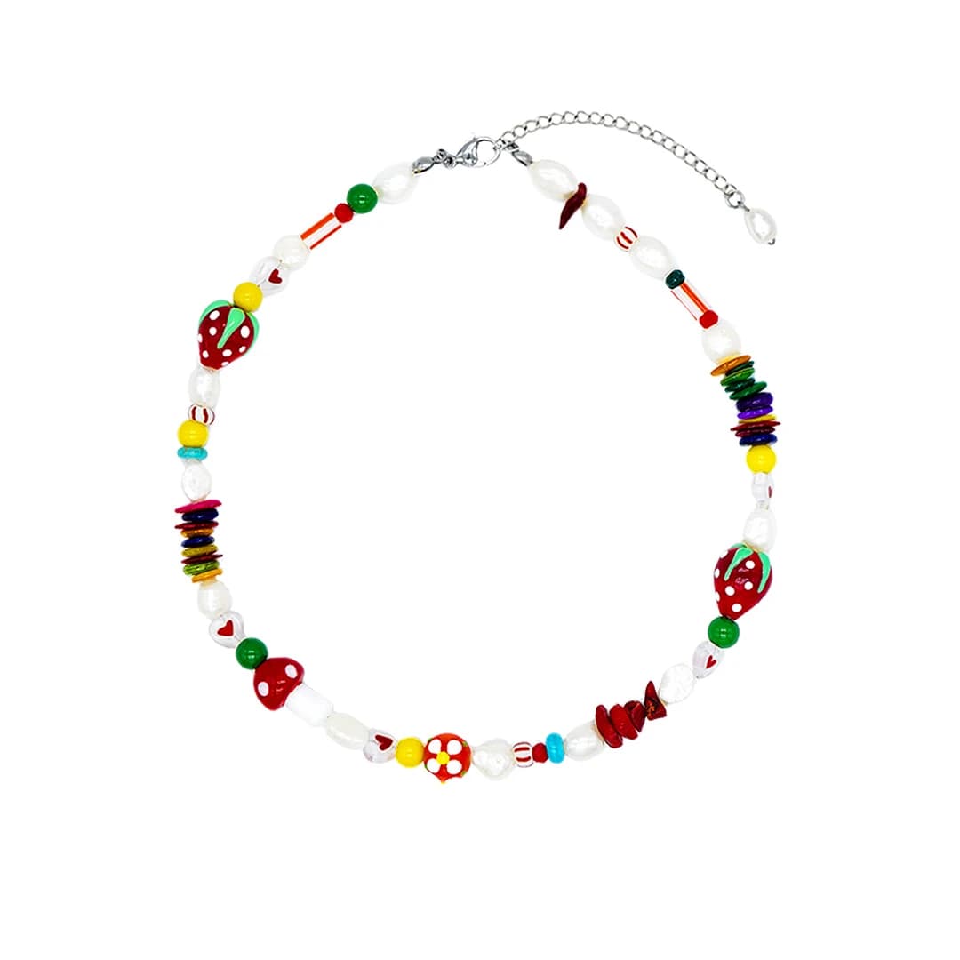 Toy strawberry Necklace
