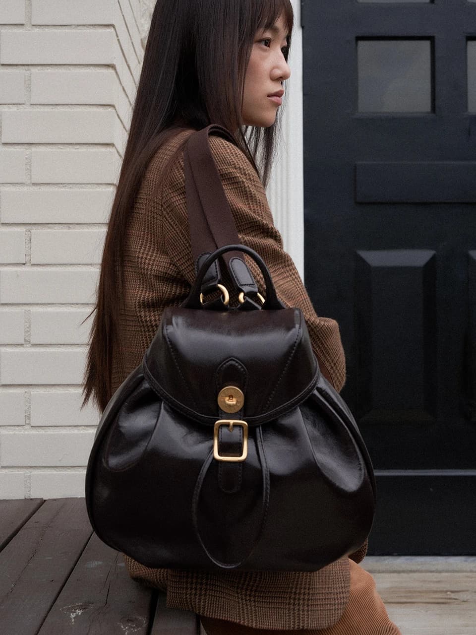 Monde marron backpack Choco brown