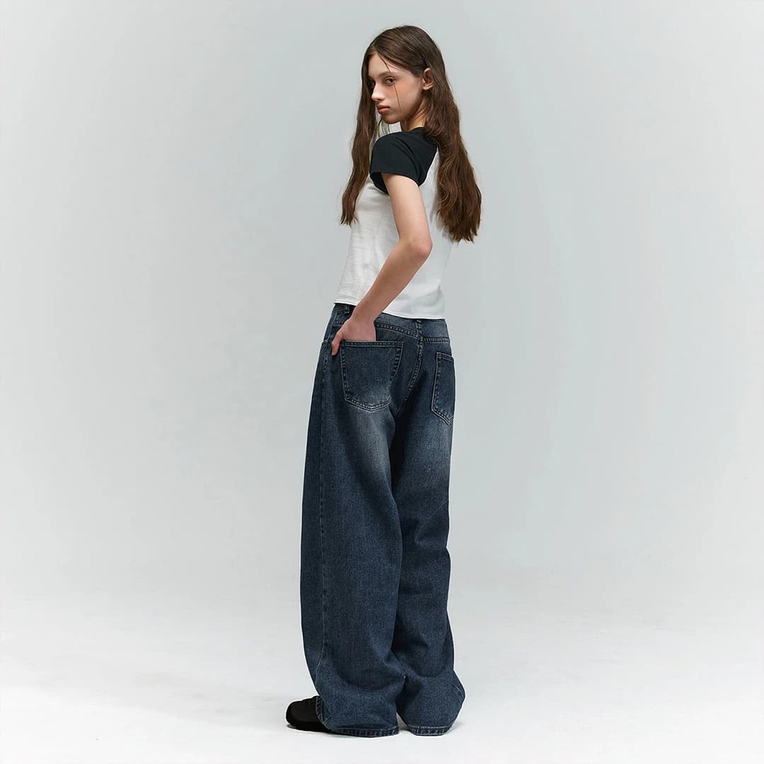 BTB : WAVE WASHING JEANS [BLUE MINUIT CORE]