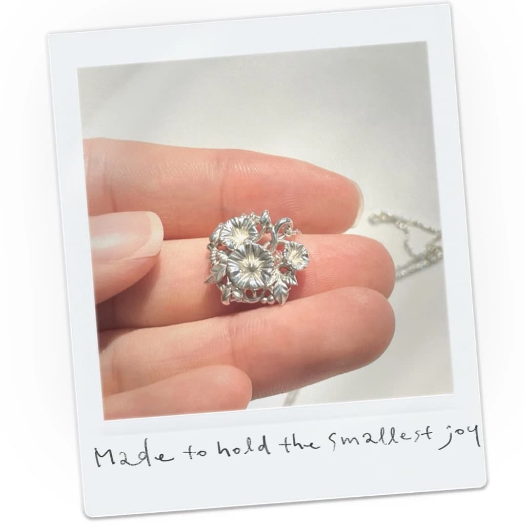 Morning Glory Heart Necklace （夏のはじまり）