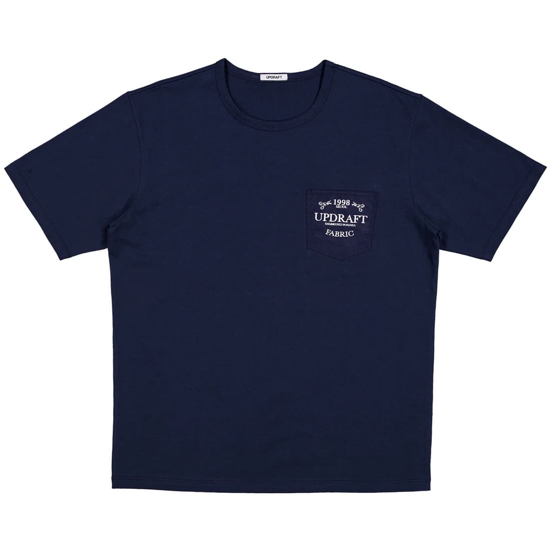 [UPDRAFT] NYLON POCKET COTTON T-SHIRT NAVY