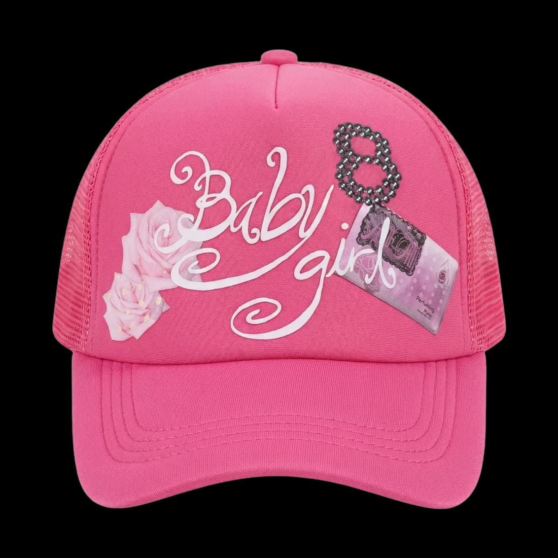 baby girl 8 cap pink