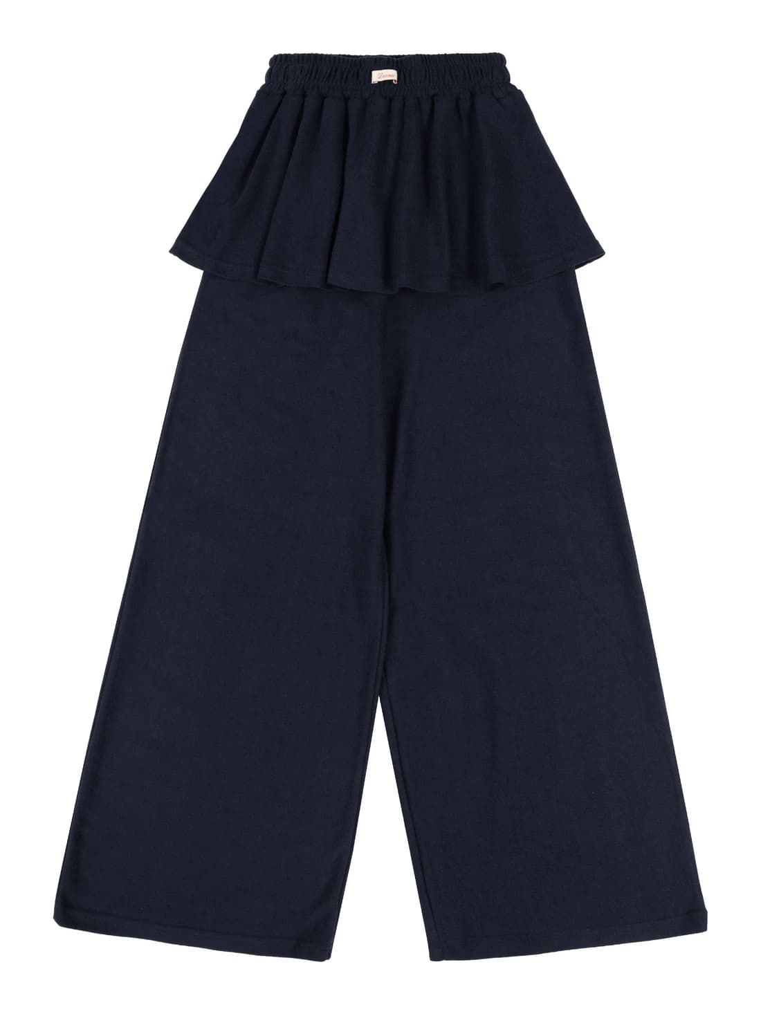 Layered Skirt Pants (Navy)