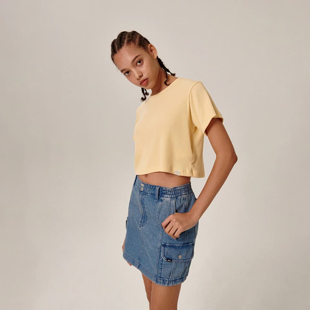 Samar Crop T-Shirt Yellow