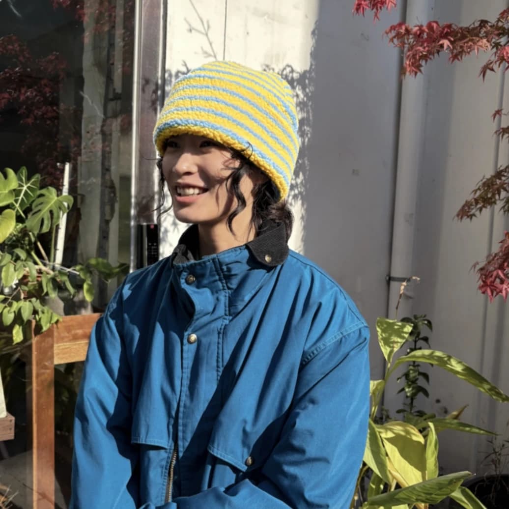 Scoop beanie (lemon)