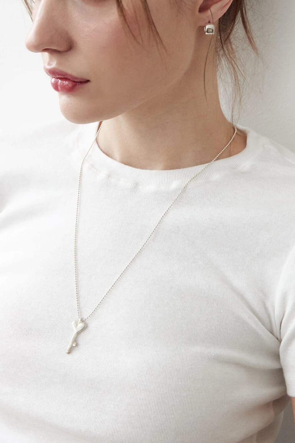 Love key necklace