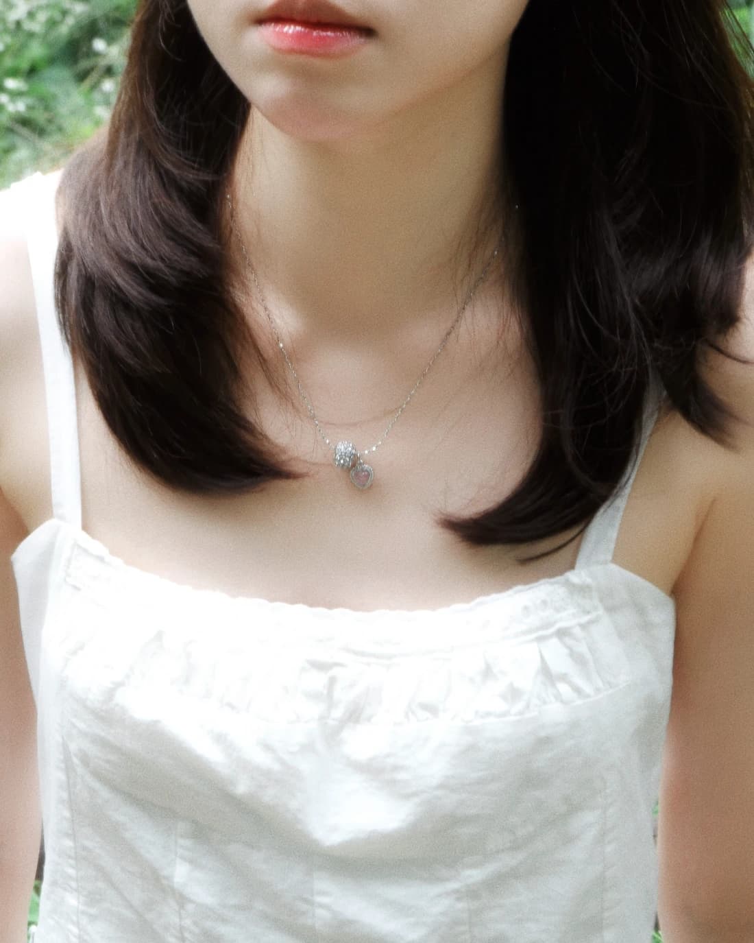 Pink whisper necklace