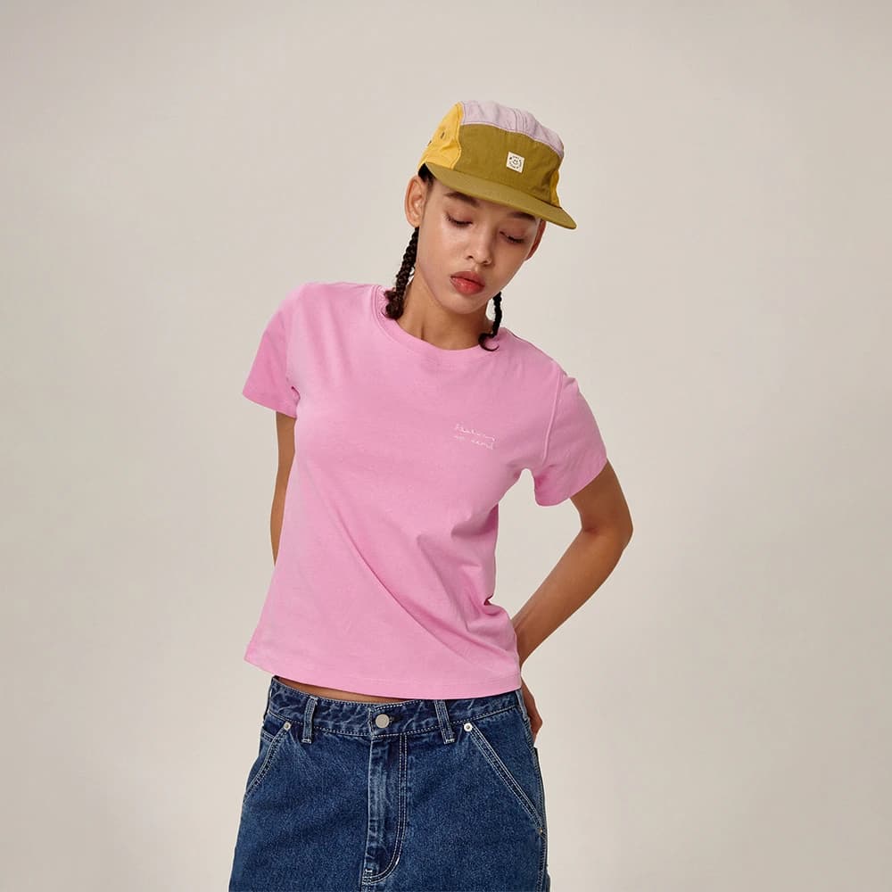 Fika Classic Logo T-Shirt Pink