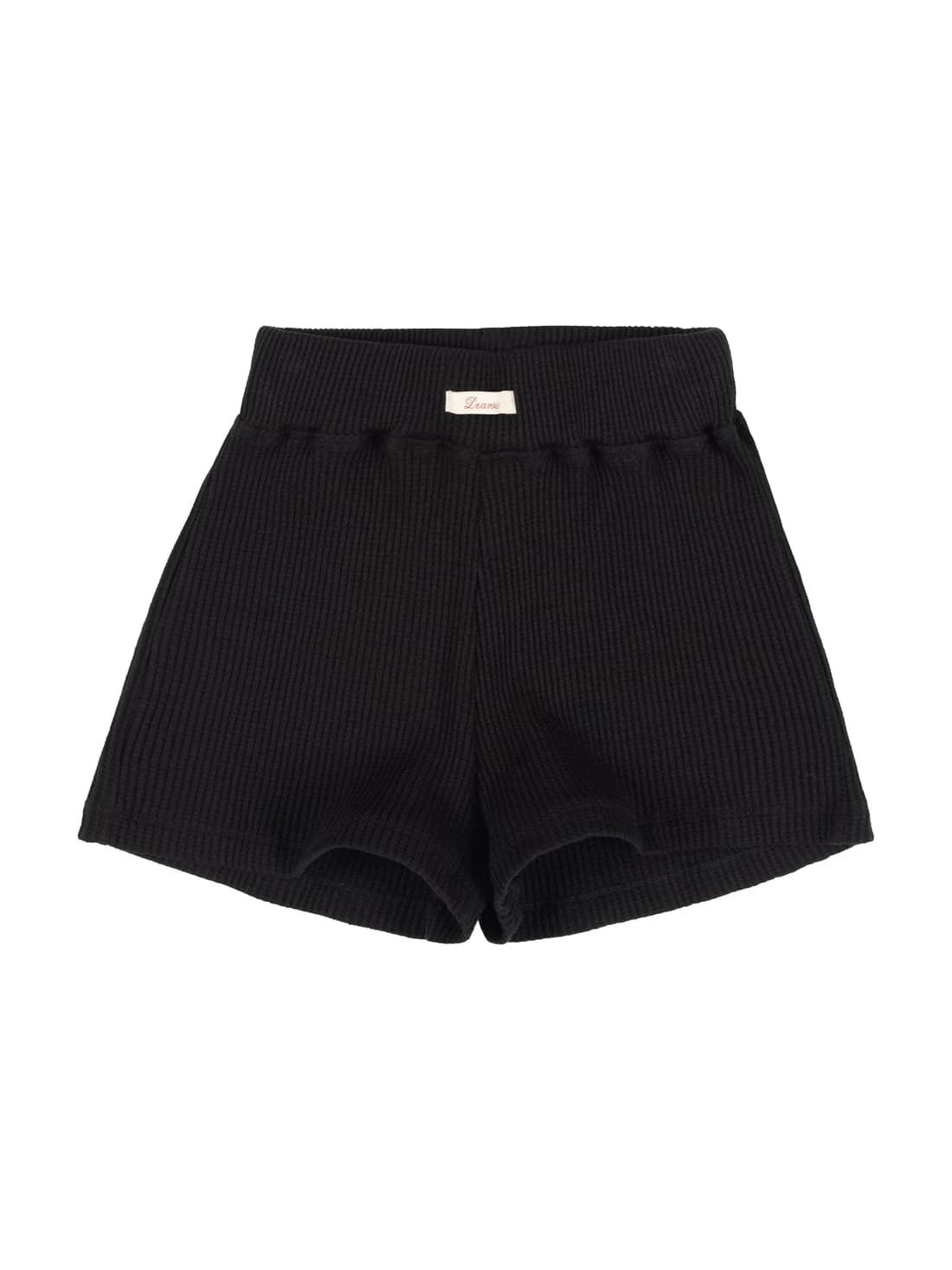 Waffle micro shorts (Black)