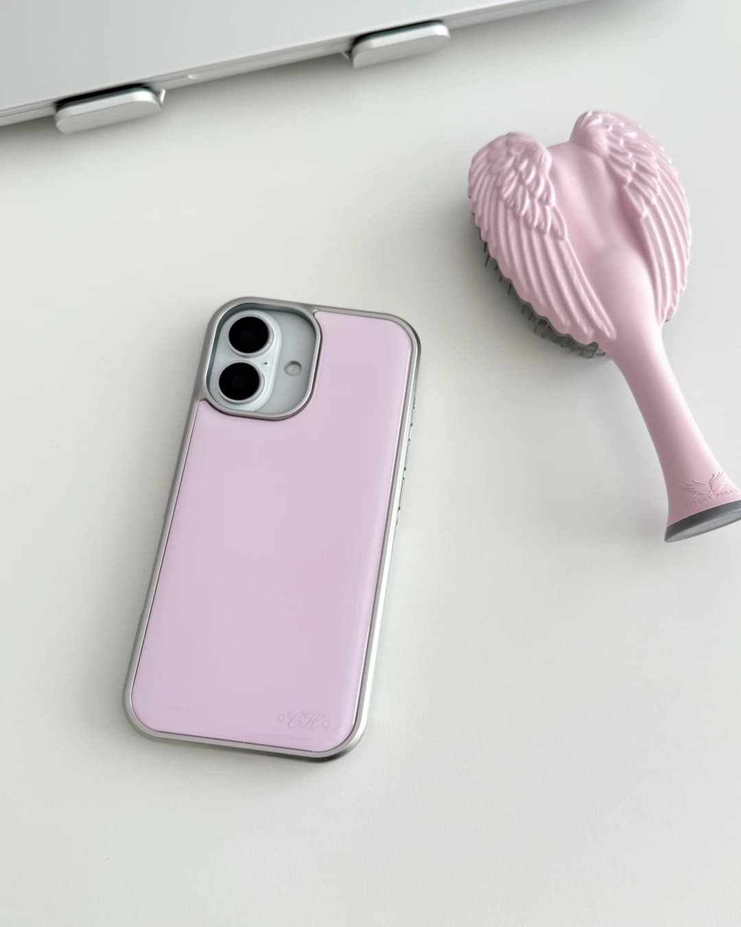Solid Color Case Silver - Ice Pink