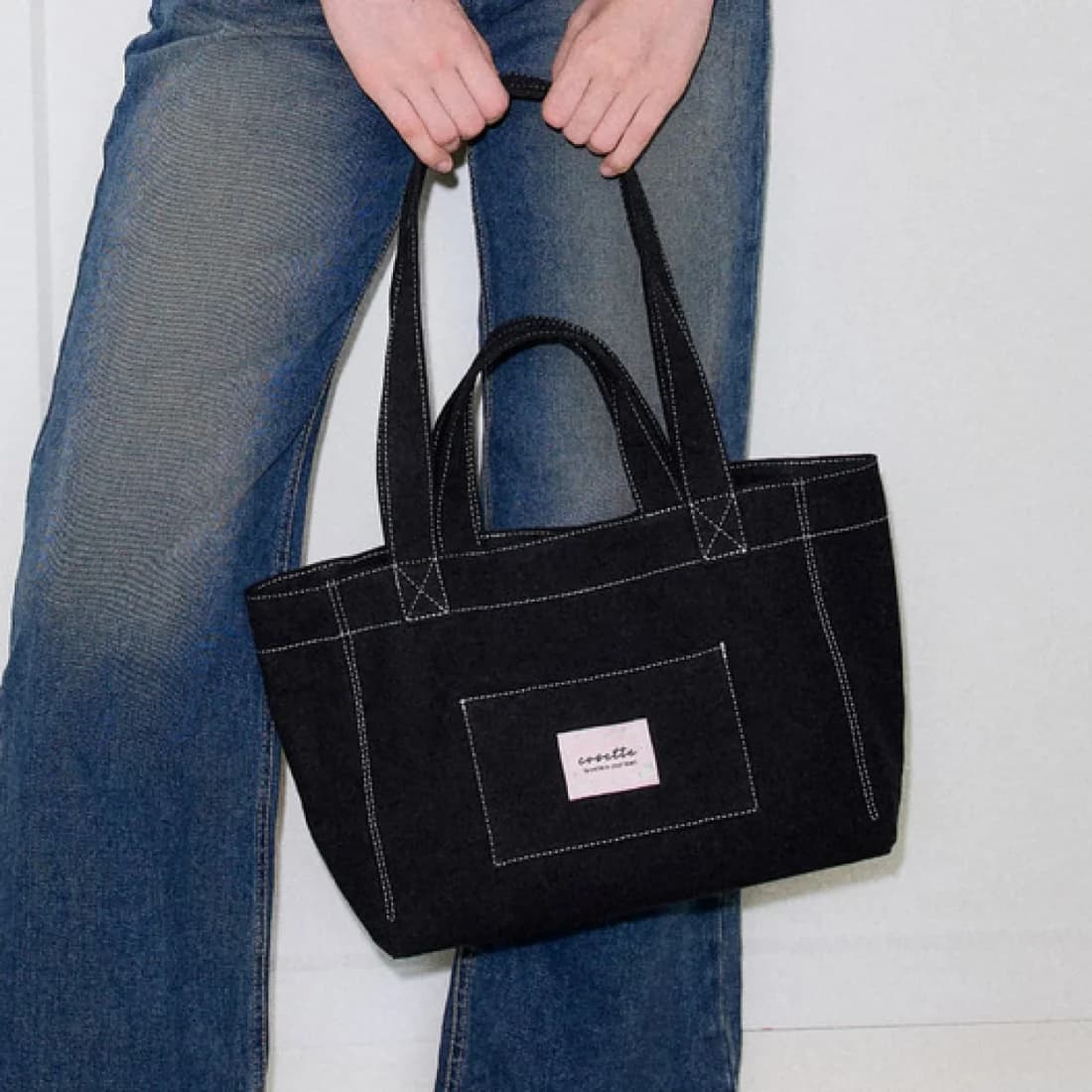 basic canvas bag (Black)