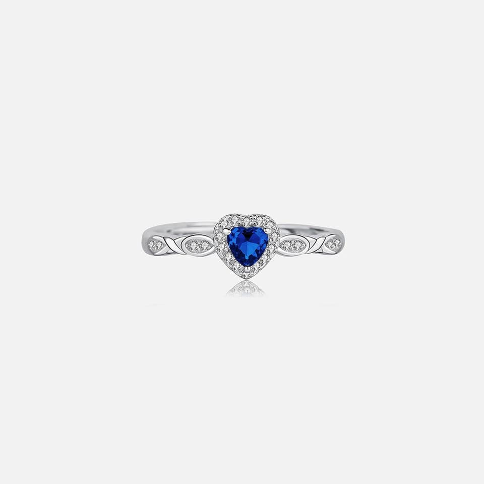 [Silver925] Moika Heart Petit Ring (iris)