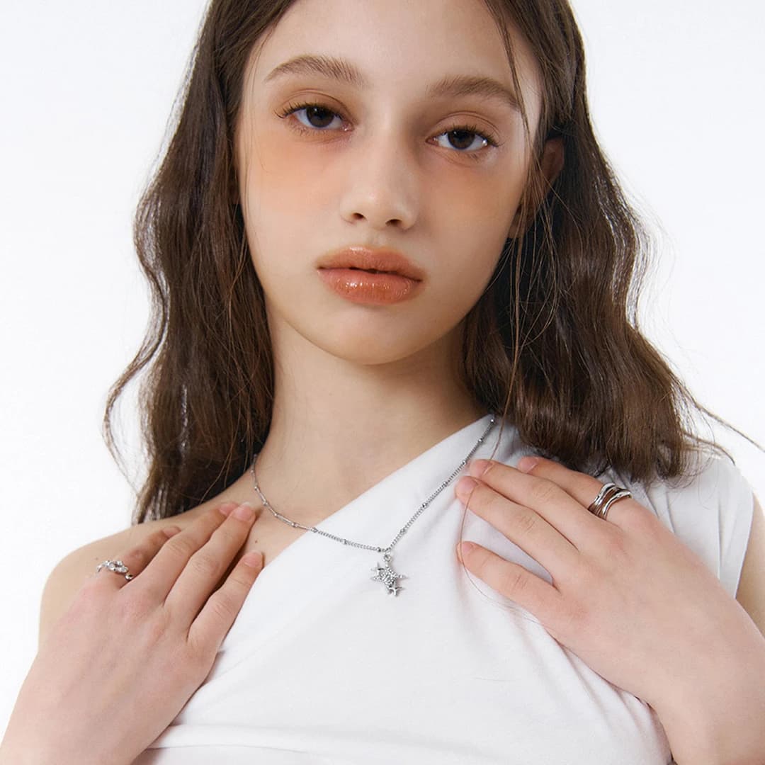 Lucy ball chain Necklace